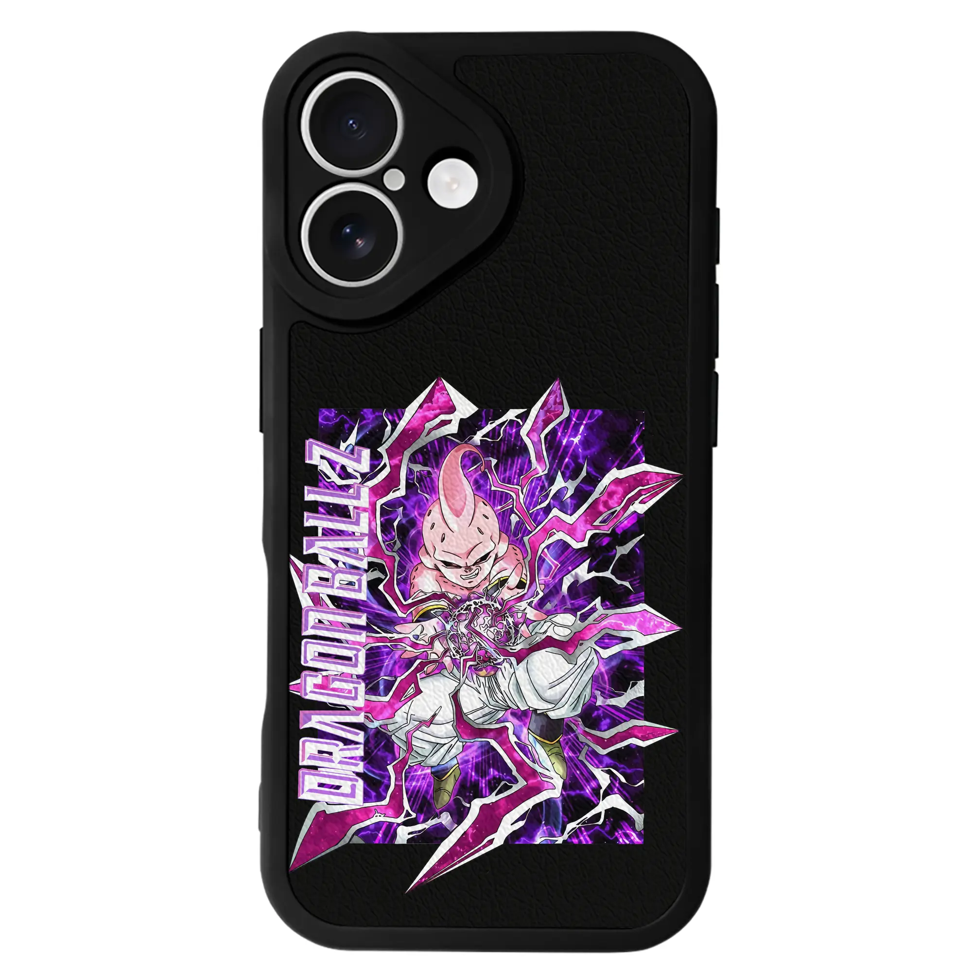 ドラゴンボール グッズ まじん ブウ - IPhone 16シリーズ対応 ・ シリコンスマホケース ・ レザー調 ・ 高精度フィット ・ 耐衝撃 ・ ワイヤレス充電対応 ・ 精密カット